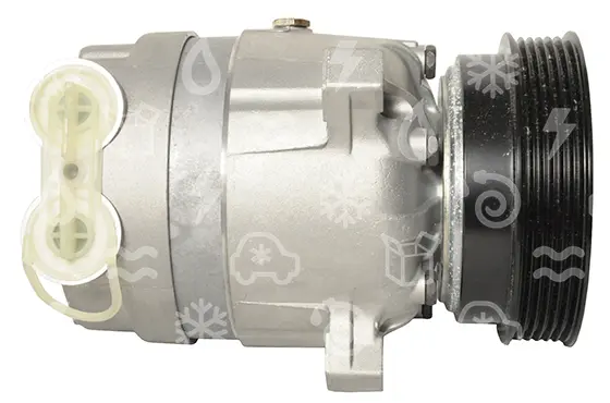 kompresor HARRISON V5, řemenice 130 mm - PV6, 12V, OEM 1854105